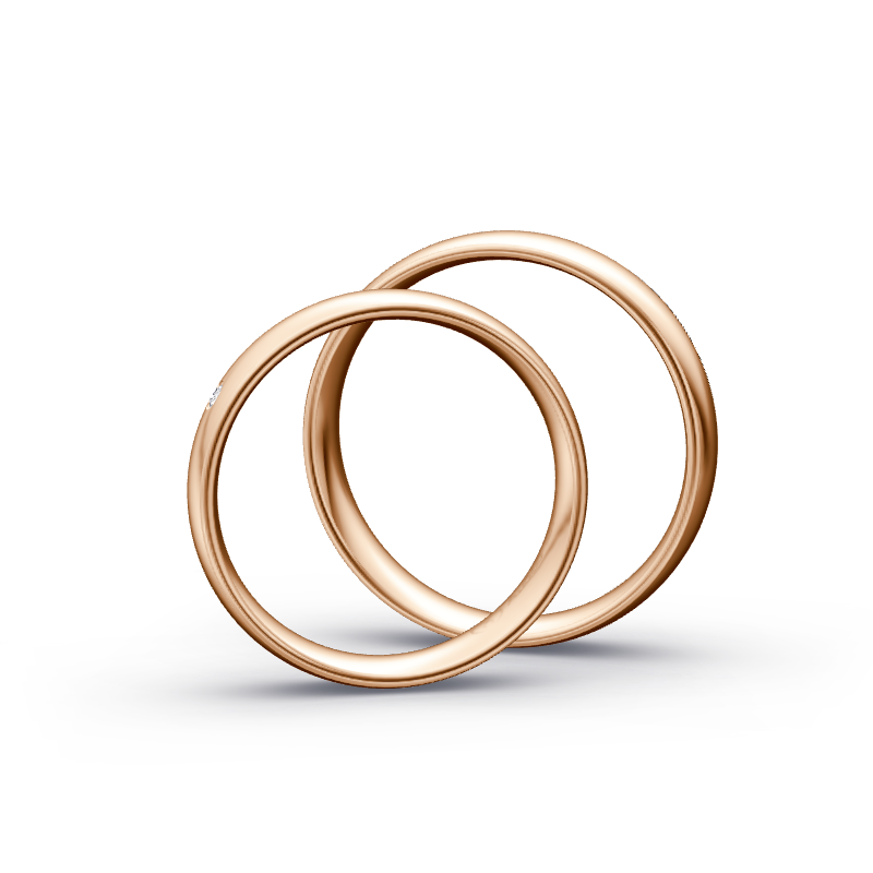 Miniaturbild: Trauringe TL2815 - Tantal/Rotgold