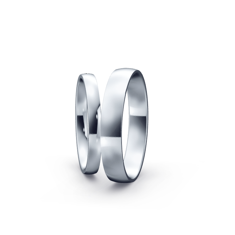 Miniaturbild: Trauringe TL4040 - Platin (Poliert) mit 14 Brillanten