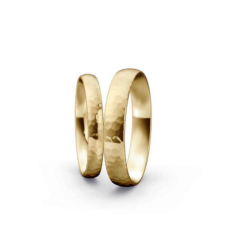 Miniaturbild: Trauringe TL5504 - Gelbgold (Hammerschlag poliert) | Eheringe aus Gold