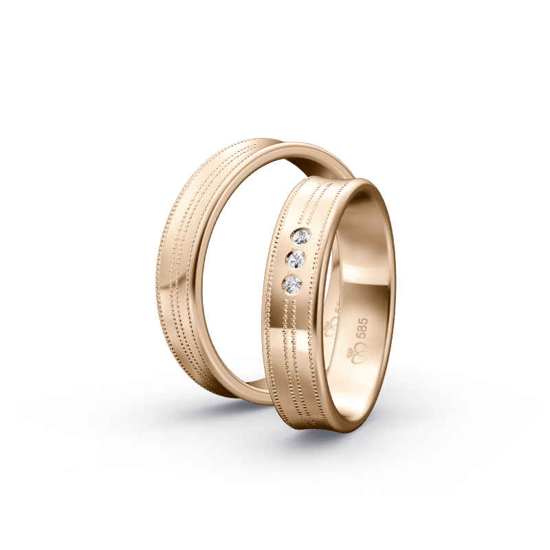 Miniaturbild: Trauringe TL9297 - Roségold (Poliert) | Eheringe aus Gold