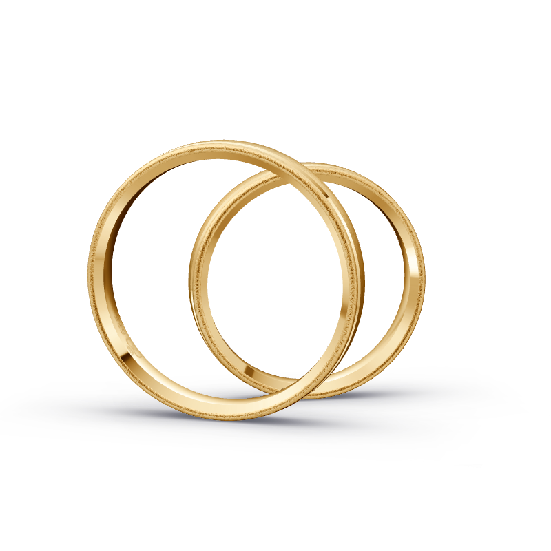 Miniaturbild: Trauringe TL7627 - Sattgelb-Gold