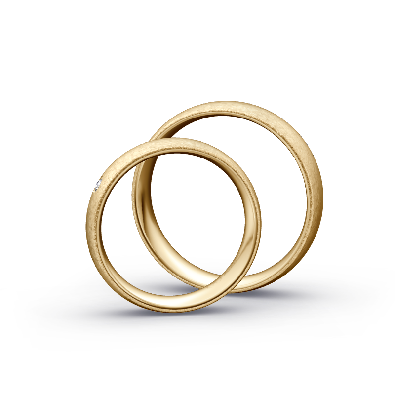 Miniaturbild: Trauringe TL1538 - Tantal/Gelbgold