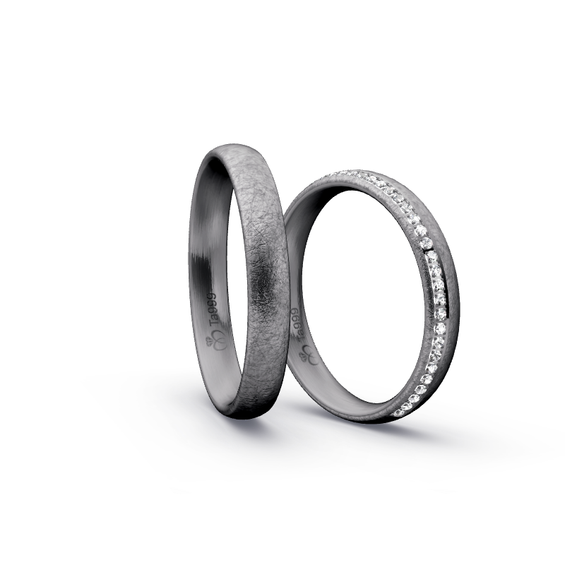 Miniaturbild: Trauringe TL8508 - Tantal (Eismatt) | 999er Tantal Ring