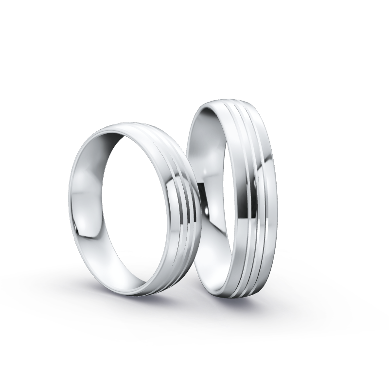 Miniaturbild: Ringpaar TL9615 - Silber