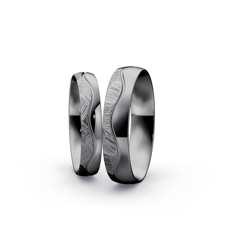 Miniaturbild: Trauringe TL2794 - Tantal (Poliert / Fels) | 999er Tantal Ring