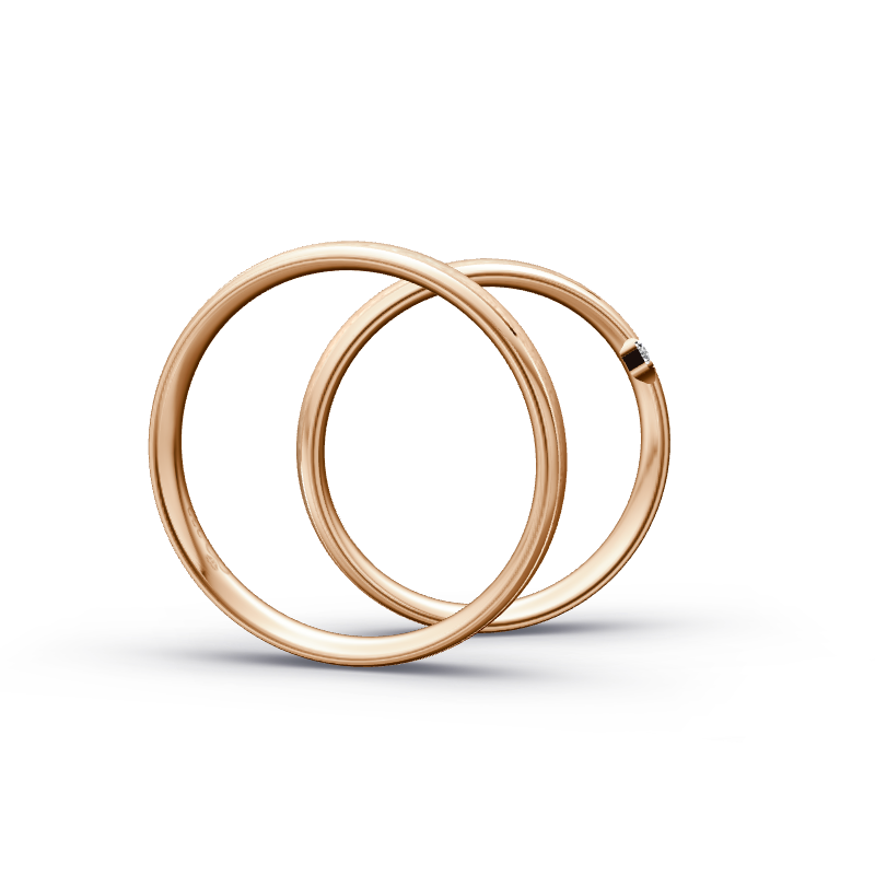 Miniaturbild: Trauringe TL6184 - Rotgold (Poliert / Eismatt) | Eheringe aus Gold