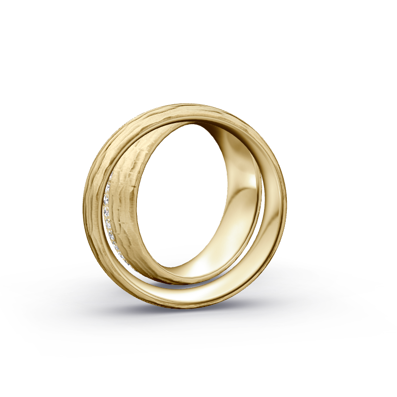 Miniaturbild: Trauringe TL9321 - Gelbgold (Relief längs / poliert) | Eheringe aus Gold