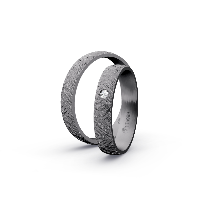 Miniaturbild: Trauringe TL7938 - Tantal (Finnenschlag kreuz) | 999er Tantal Ring