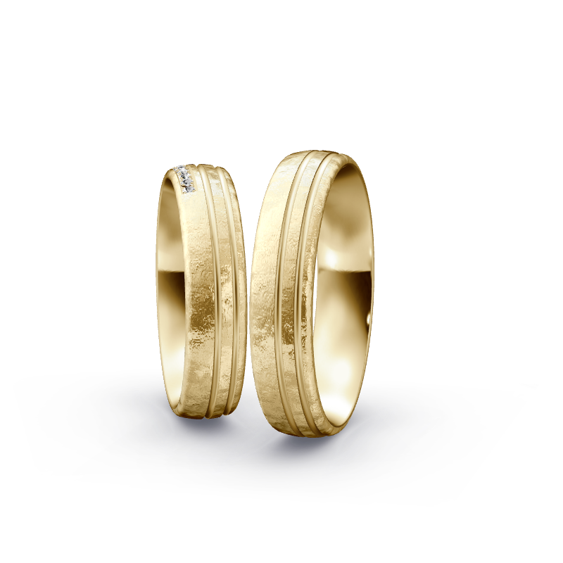 Miniaturbild: Trauringe TL7866 - Gelbgold (Spezialeismatt) | Eheringe aus Gold