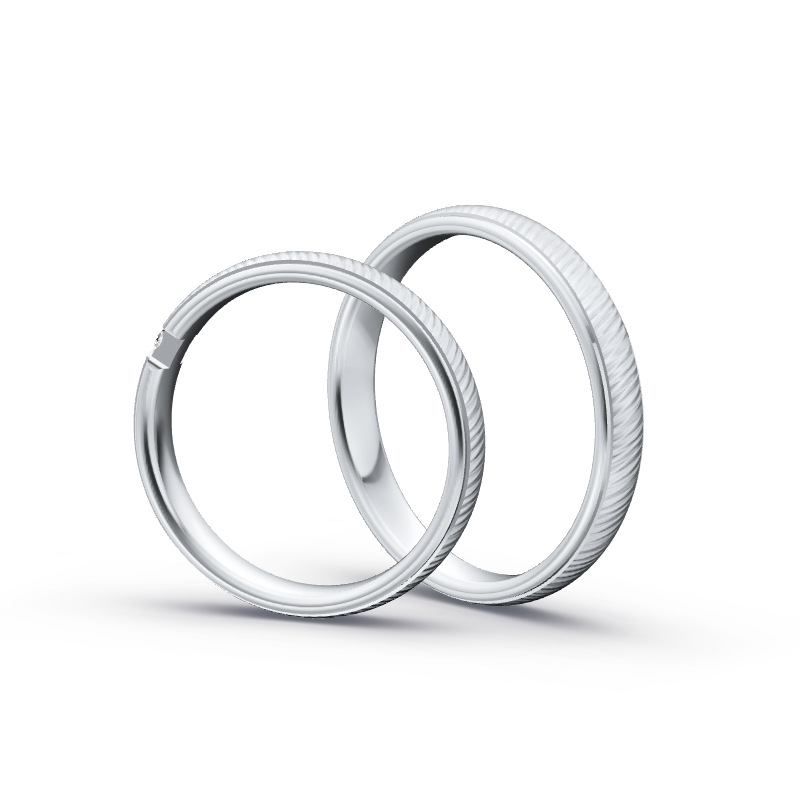 Miniaturbild: Ringpaar TL9362 - Silber