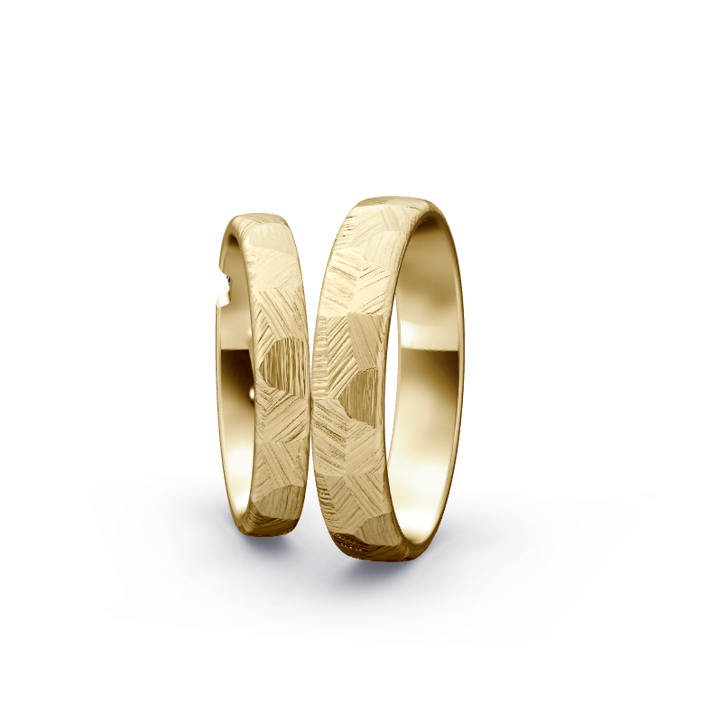 Miniaturbild: Trauringe TL9891 - Gelbgold (Fels) | Eheringe aus Gold