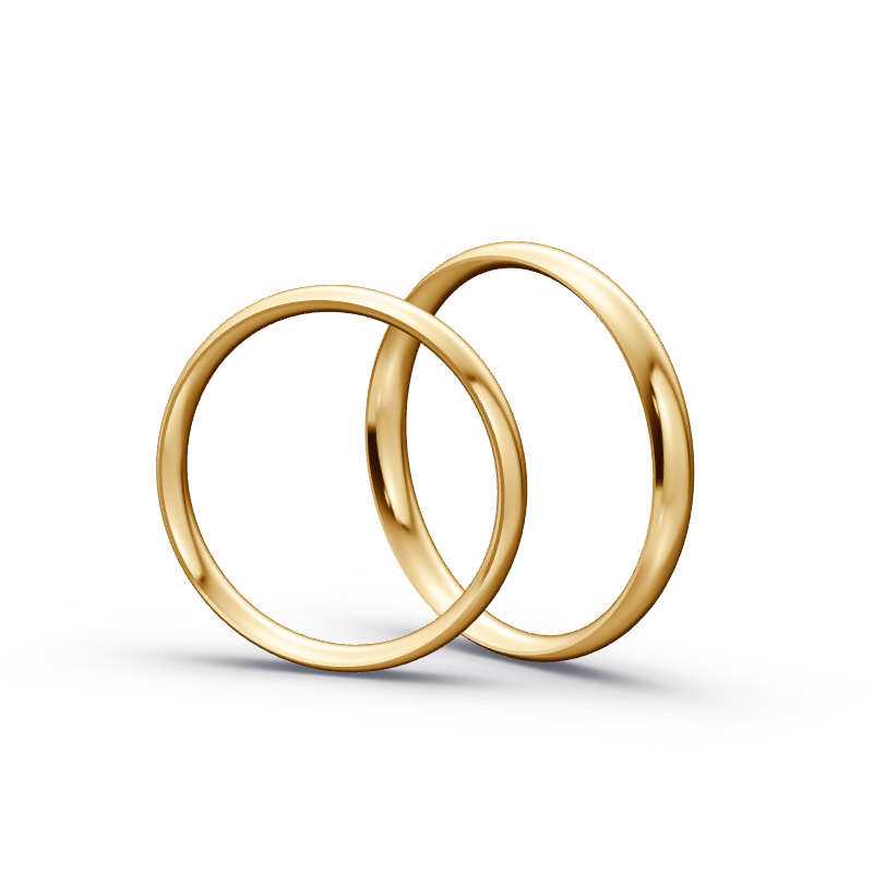 Miniaturbild: Trauringe TL9989 - Sattgelb-Gold
