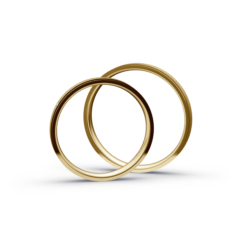 Miniaturbild: Trauringe TL2419 - Gelbgold (Kreismatt) | Eheringe aus Gold