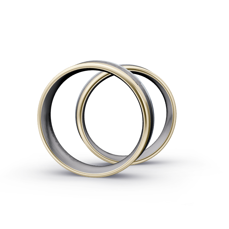 Miniaturbild: Trauringe TL7354 - Chamois/Tantal/Platin