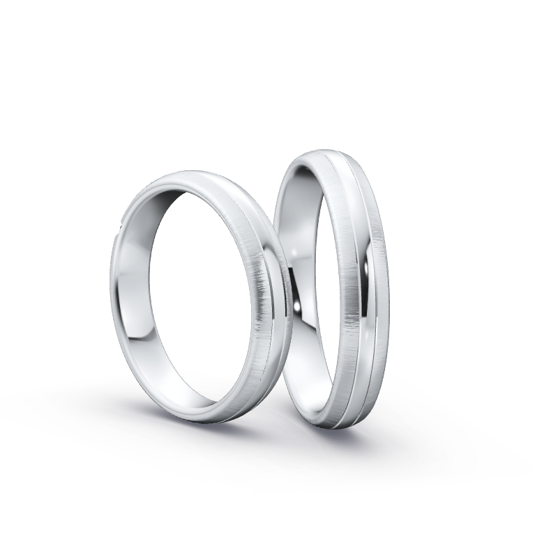 Miniaturbild: Ringpaar TL9039 - Silber