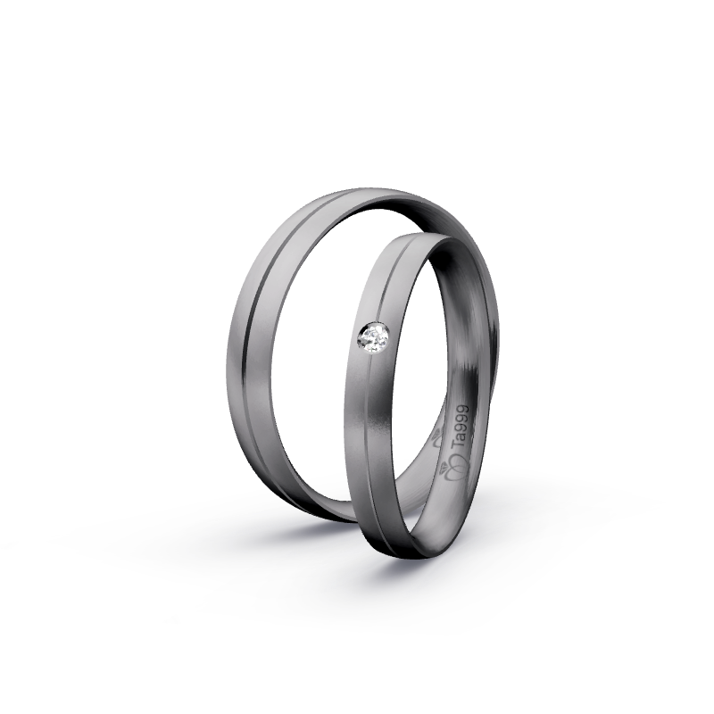 Miniaturbild: Trauringe TL8684 - Tantal (Sandmatt fein) | 999er Tantal Ring