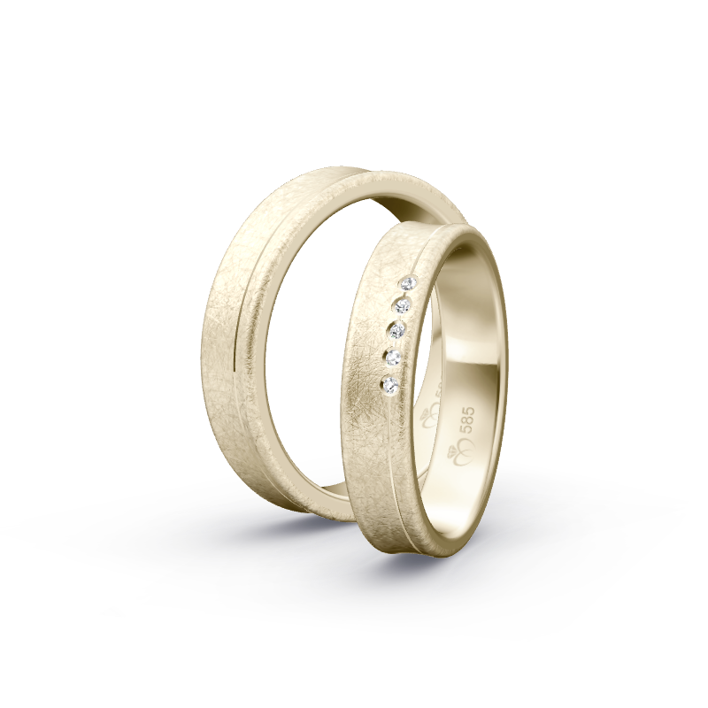 Miniaturbild: Trauringe TL9031 - Chamois (Altweißgold)
