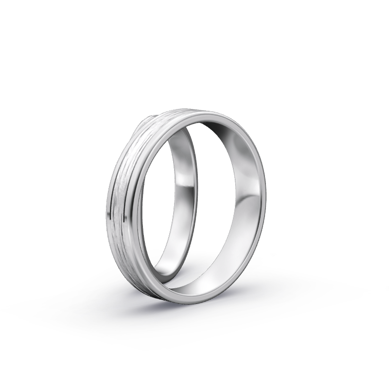 Miniaturbild: Trauringe TL8012 - Weißgold (Wasserfall / Poliert) | Eheringe aus Gold