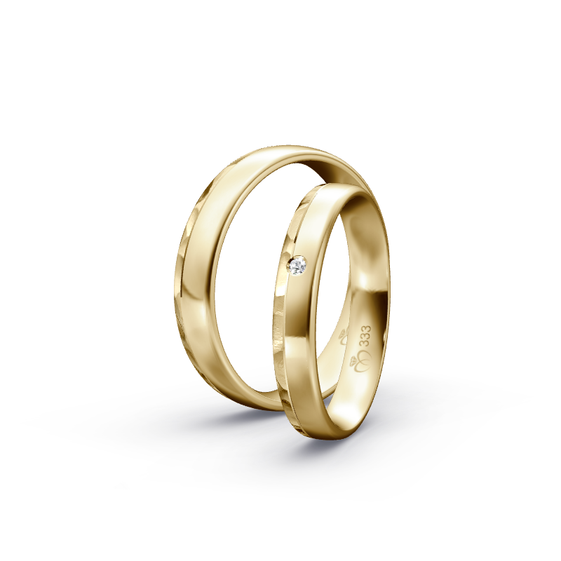 Miniaturbild: Trauringe TL7887 - Gelbgold (Koralle / poliert) | Eheringe aus Gold
