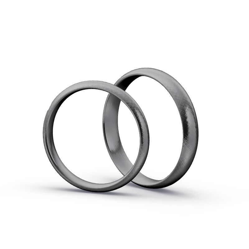 Miniaturbild: Trauringe TL8653 - Tantal (Kreuzmatt) | 999er Tantal Ring