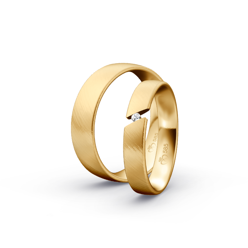 Miniaturbild: Trauringe TL9387 - Sattgelb-Gold