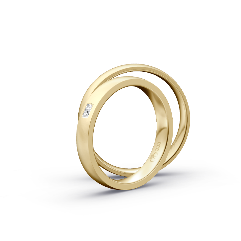 Miniaturbild: Trauringe TL3502 - Gelbgold (Sandmatt fein) | Eheringe aus Gold