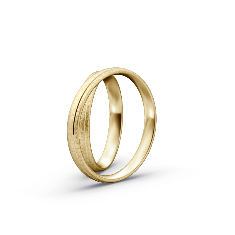 Miniaturbild: Trauringe TL8990 - Gelbgold (Eismatt) | Eheringe aus Gold