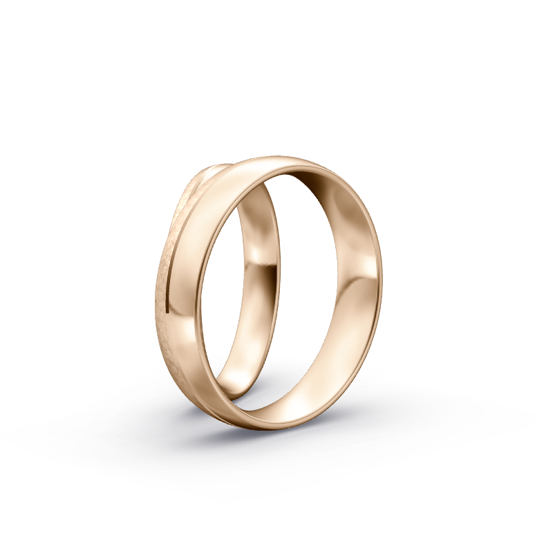 Miniaturbild: Trauringe TL1319 - Roségold (Poliert / Eismatt) | Eheringe aus Gold
