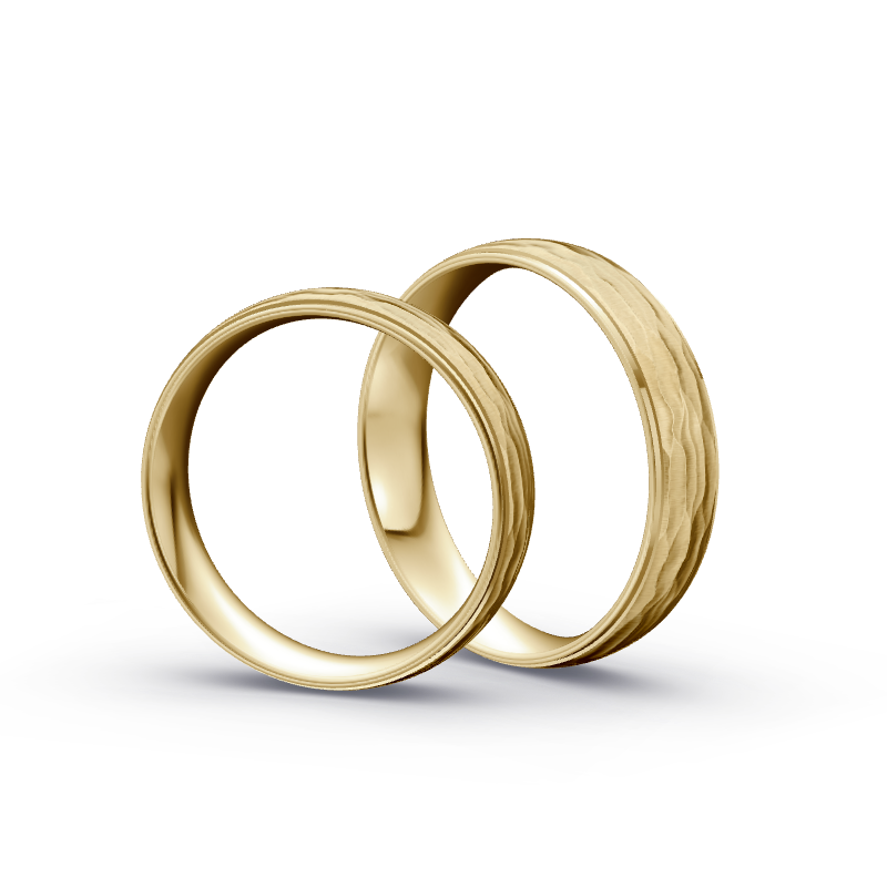 Miniaturbild: Trauringe TL6167 - Gelbgold (Relief längs) | Eheringe aus Gold