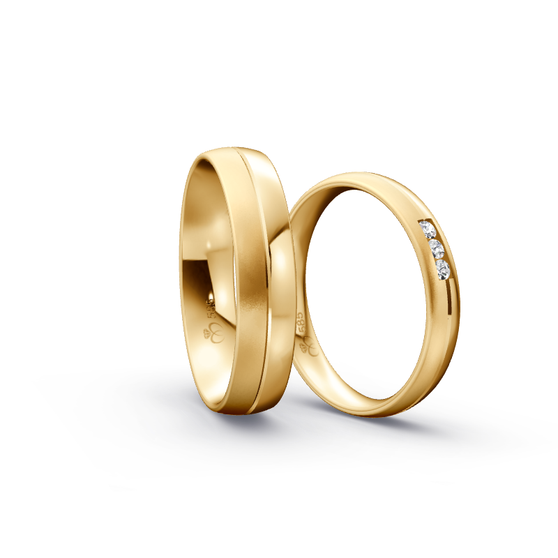 Miniaturbild: Trauringe TL7997 - Sattgelb-Gold