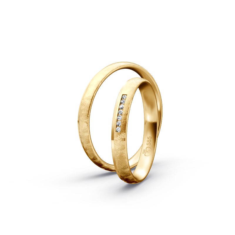 Miniaturbild: Trauringe TL7257 - Sattgelb-Gold