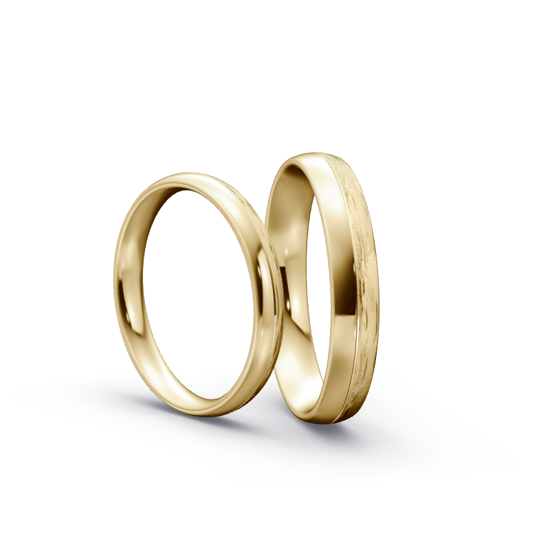 Miniaturbild: Trauringe TL3759 - Gelbgold (Wasserfall / poliert) | Eheringe aus Gold