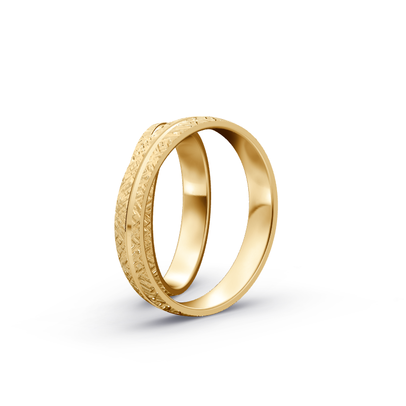 Miniaturbild: Trauringe TL8841 - Sattgelb-Gold