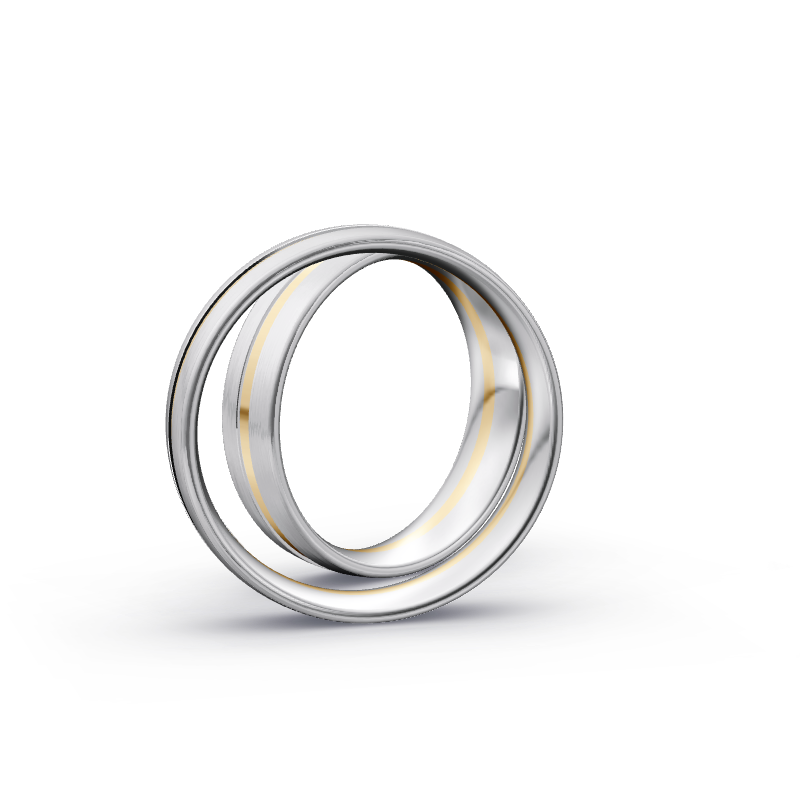 Miniaturbild: Trauringe TL9244 - Gelbgold/Weißgold