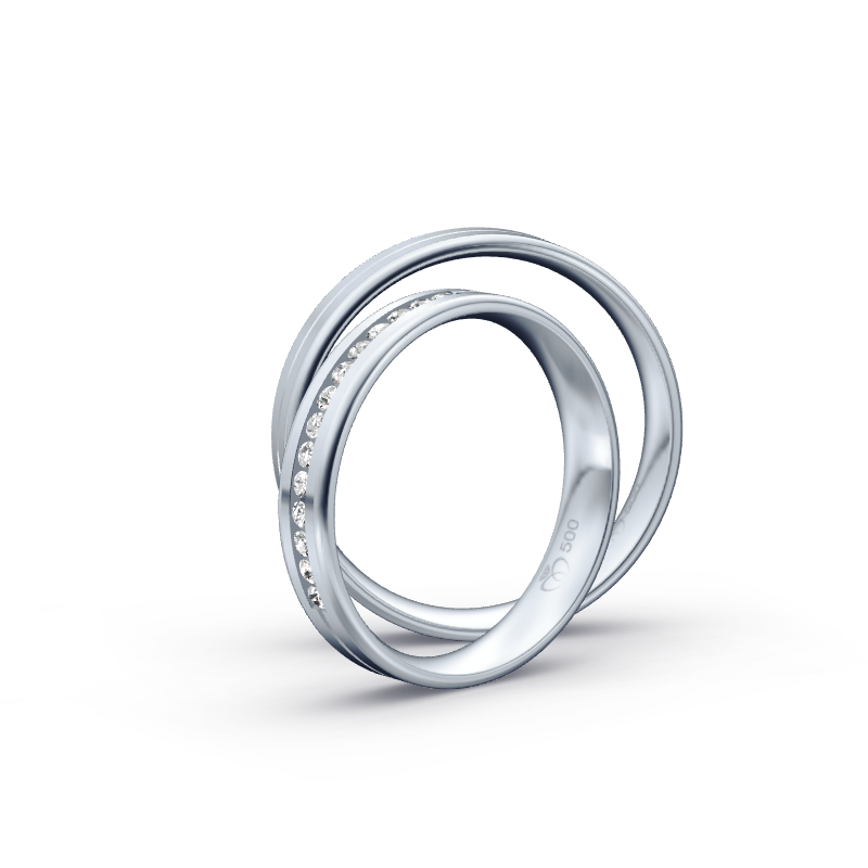 Miniaturbild: Trauringe TL6528 - Palladium