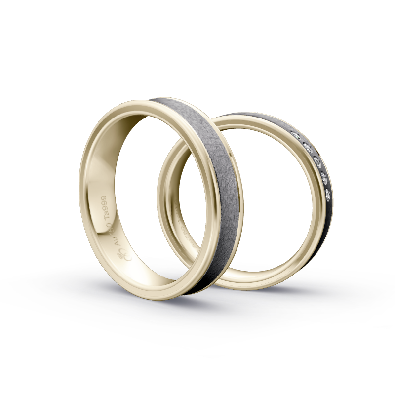 Miniaturbild: Trauringe TL1453 - Tantal/Chamois