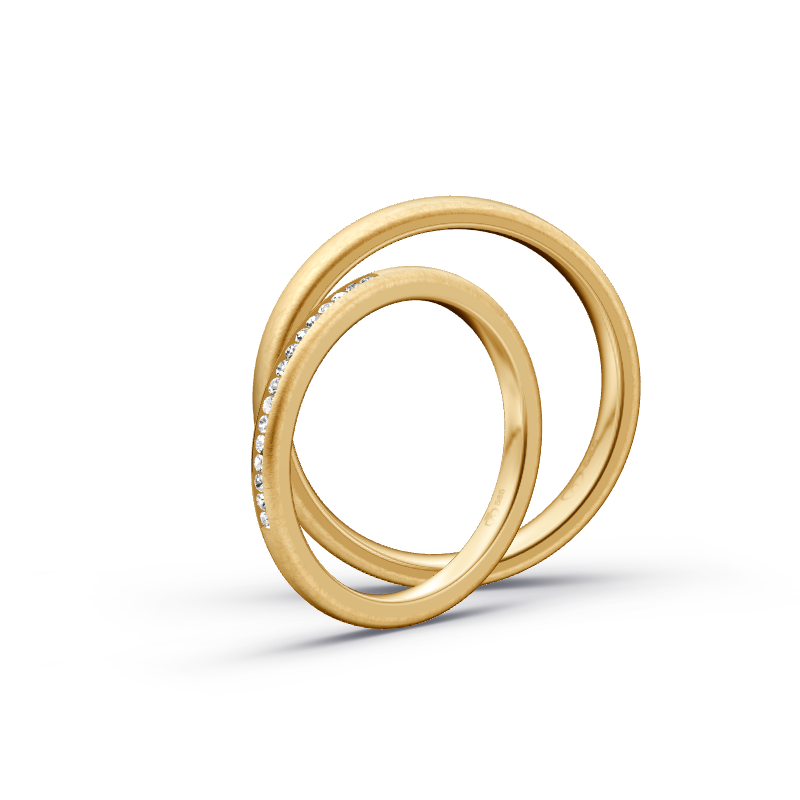 Miniaturbild: Trauringe TL7925 - Sattgelb-Gold