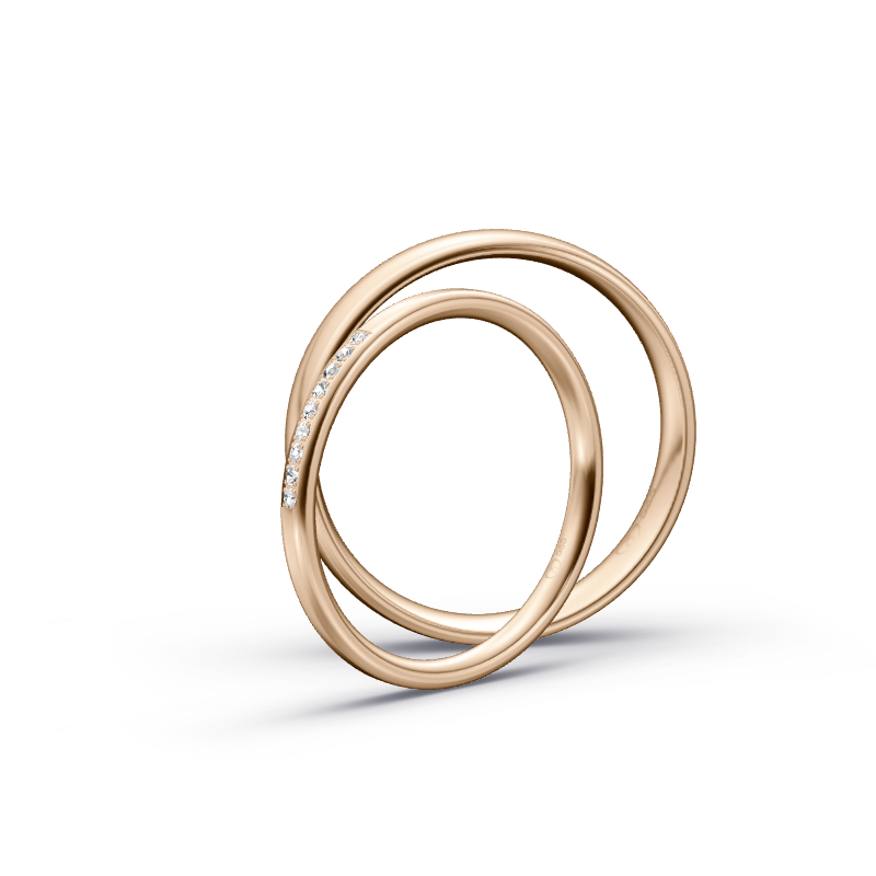 Miniaturbild: Trauringe TL2688 - Roségold (Poliert) | Eheringe aus Gold