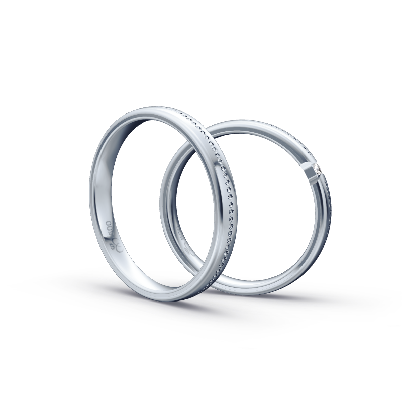 Miniaturbild: Trauringe TL8481 - Palladium