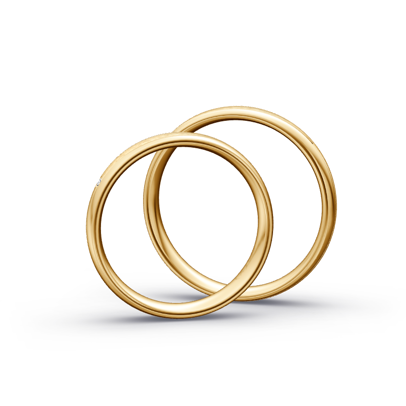 Miniaturbild: Trauringe TL8205 - Sattgelb-Gold