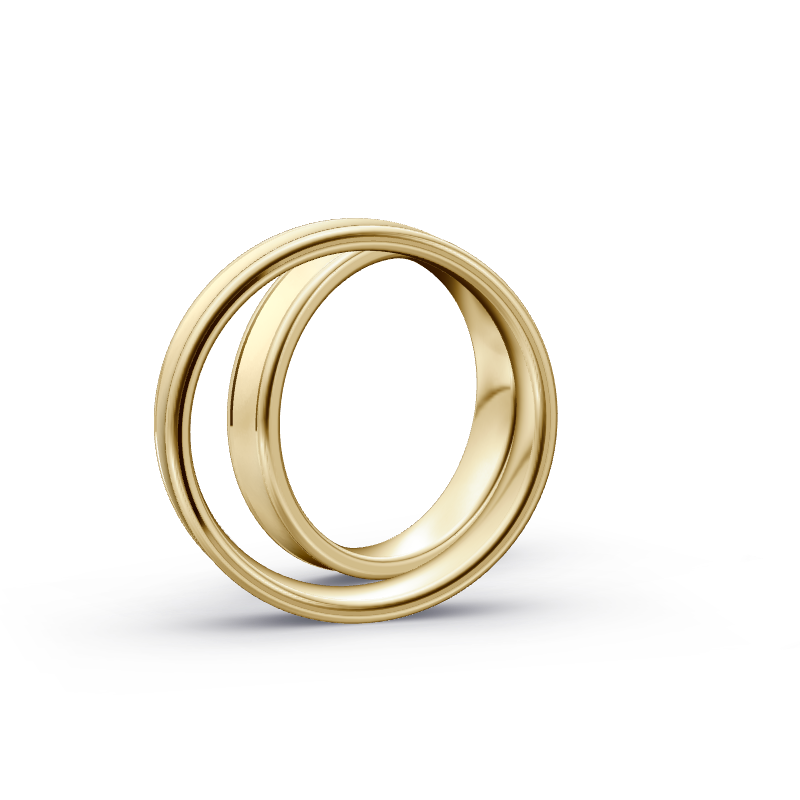 Miniaturbild: Trauringe TL3939 - Gelbgold (Poliert / Sandmatt fein) | Eheringe aus Gold