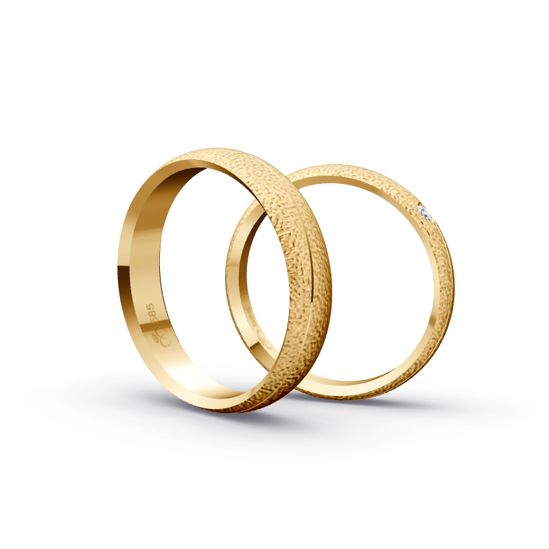 Miniaturbild: Trauringe TL8129 - Sattgelb-Gold