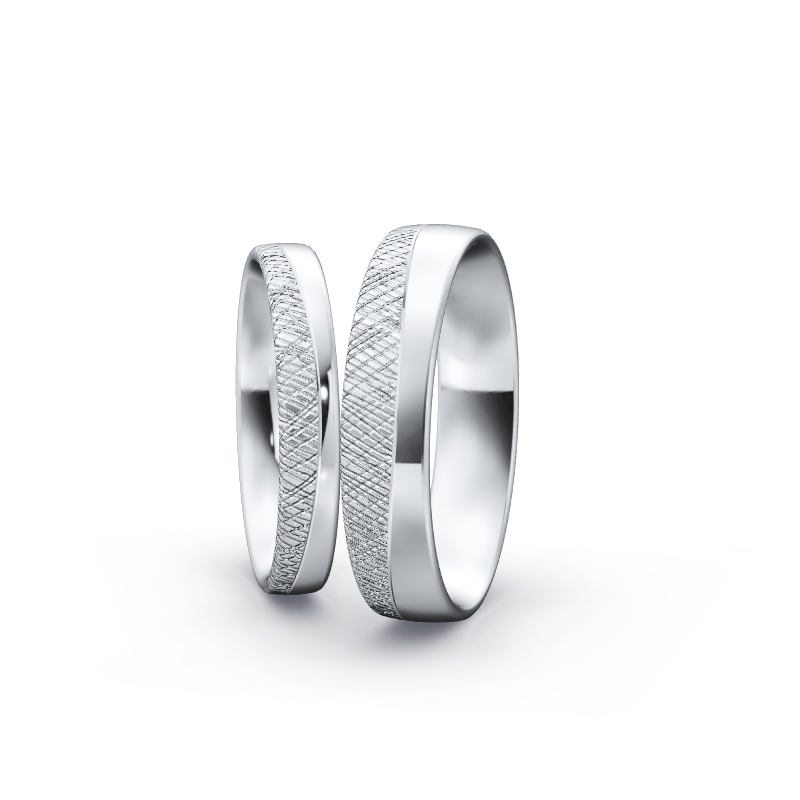 Miniaturbild: Ringpaar TL6496 - Silber