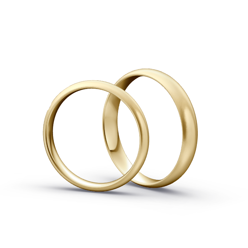 Miniaturbild: Trauringe TL4915 - Gelbgold (Sandmatt fein) | Eheringe aus Gold