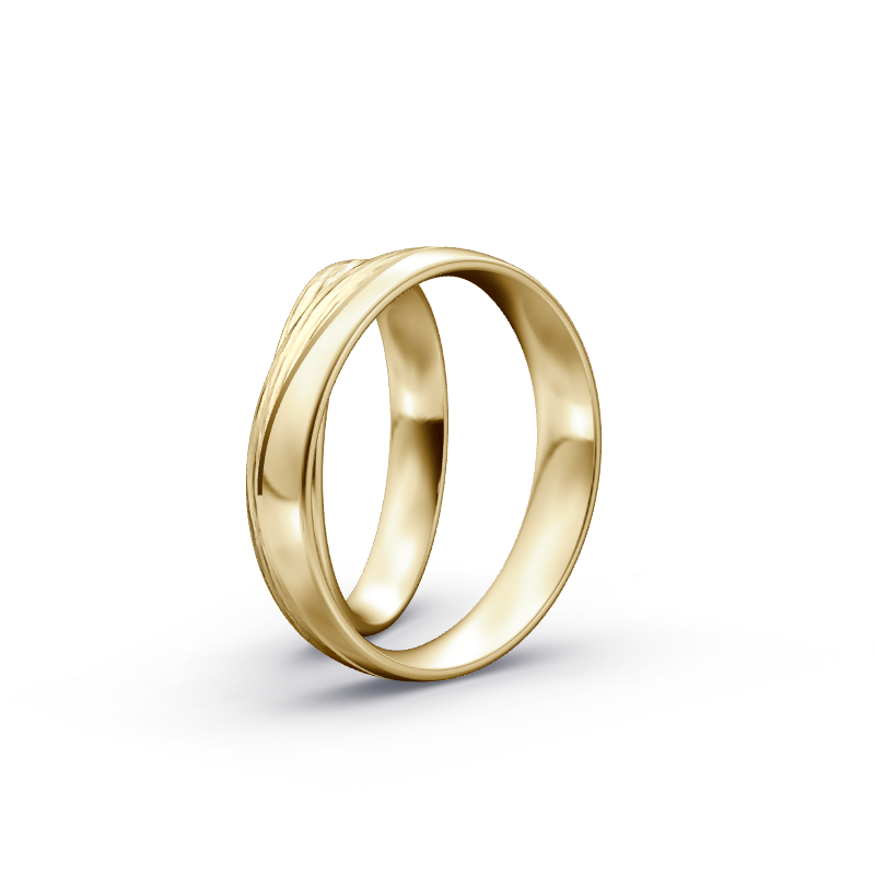 Miniaturbild: Trauringe TL7625 - Gelbgold (Wasserfall / poliert) | Eheringe aus Gold
