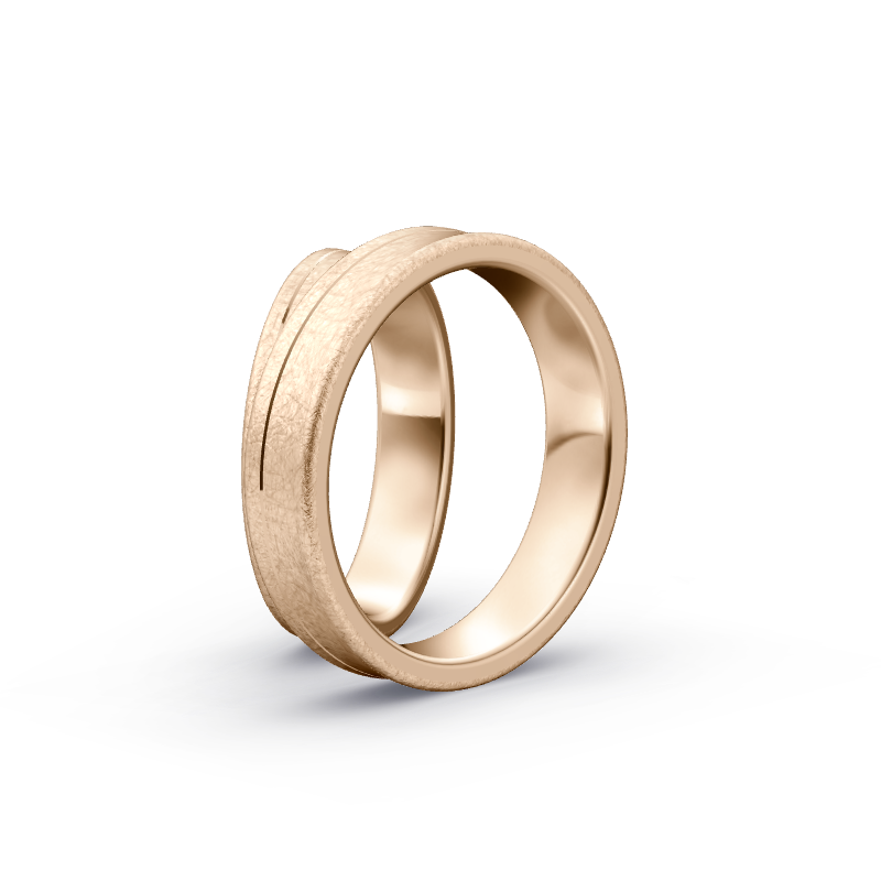 Miniaturbild: Trauringe TL9031 - Roségold (Eismatt) | Eheringe aus Gold