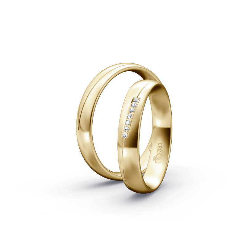 Miniaturbild: Trauringe TL7396 - Gelbgold (Poliert) | Eheringe aus Gold