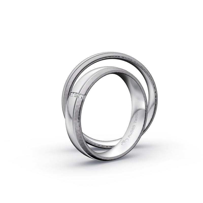 Miniaturbild: Trauringe TL1188 - Tantal/Weißgold