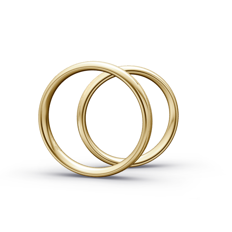 Miniaturbild: Trauringe TL8205 - Gelbgold (Poliert / Eismatt) | Eheringe aus Gold