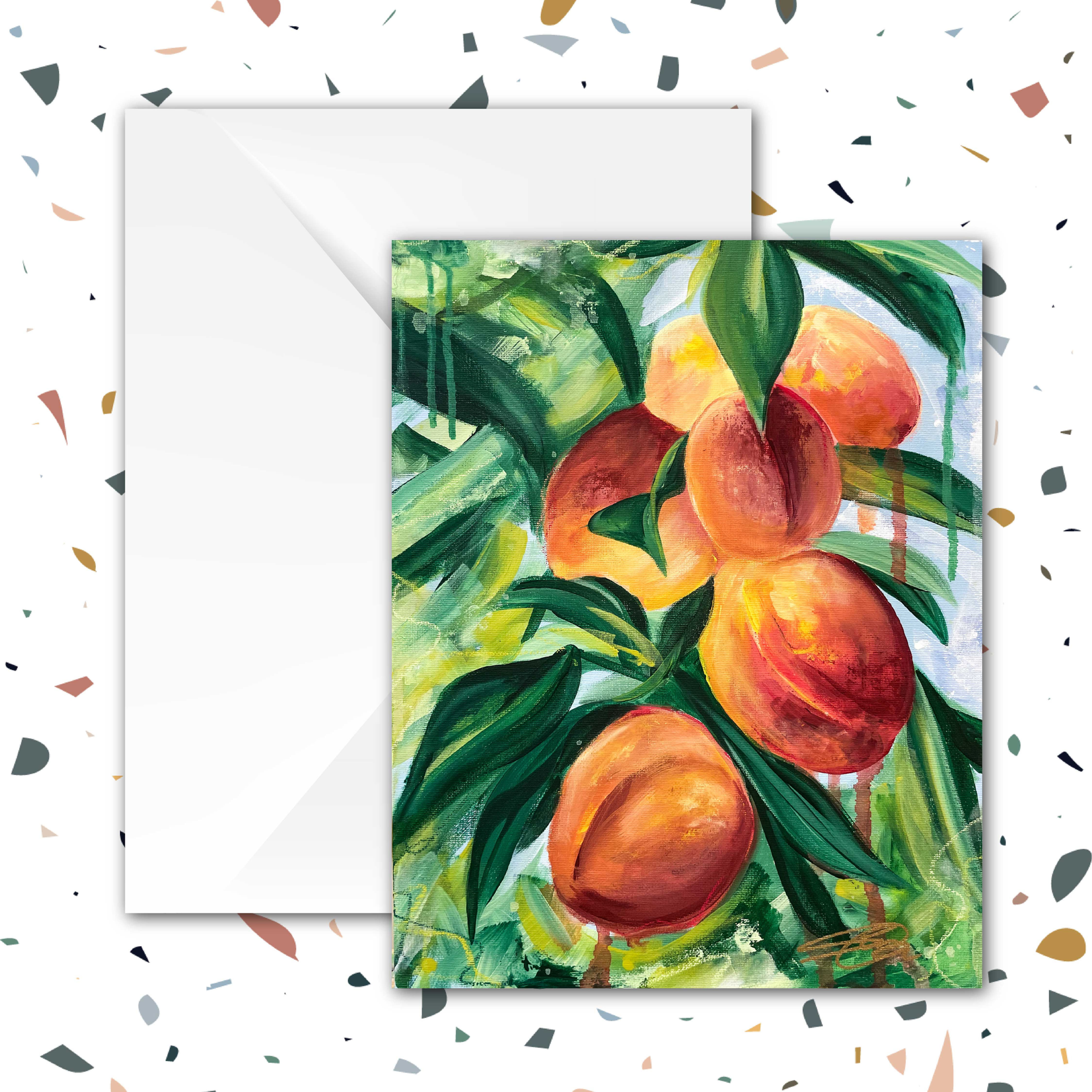 Peachy Keen Note Card